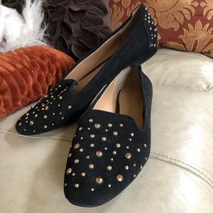 Banana Republic Black Studded Flats
